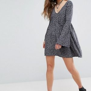 Flower Print Babydoll dress